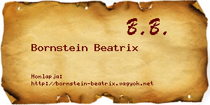 Bornstein Beatrix névjegykártya